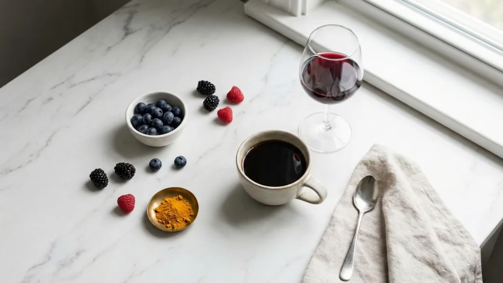 Coffee, red wine, berries and curry - common foods and drinks that can stain composite bonding